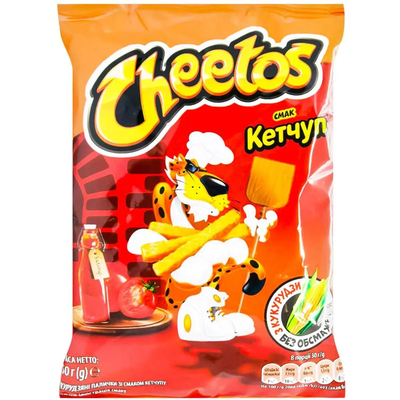 Кукурудзяні палички зі смаком кетчупу, ТМ Cheetos 90 г